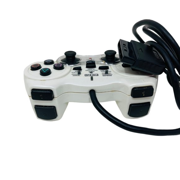 PlayStation 2 PS2 Hori Analog Sindou Pad 2 Black Tested Working Rare Pearl White - Picture 4 of 7